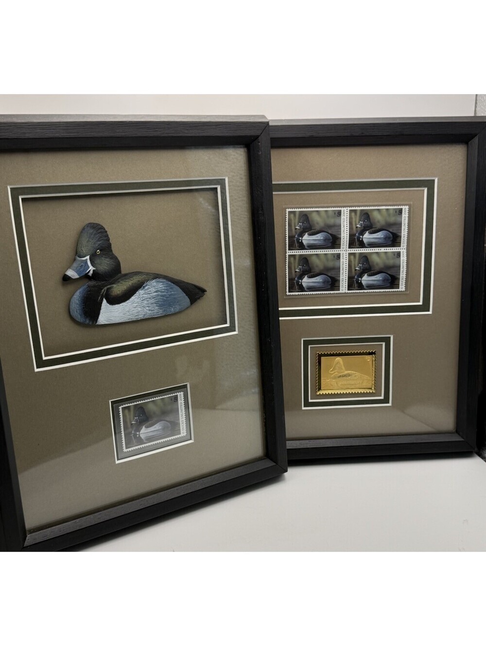 2009 Ducks Unlimited Collector’s Framed Stamp Display Set of 2